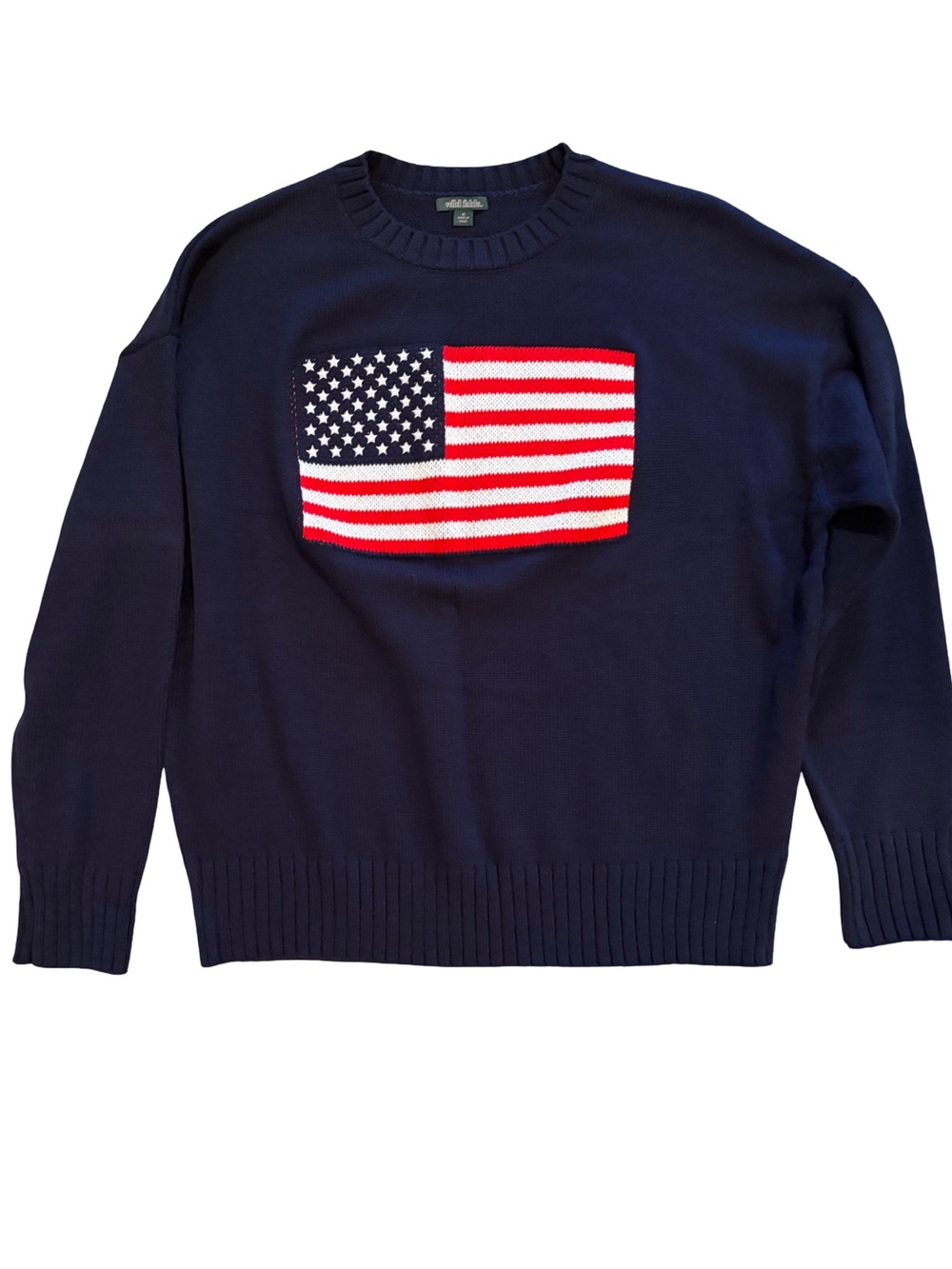 Wild Fable American Flag Sweater Navy Size M